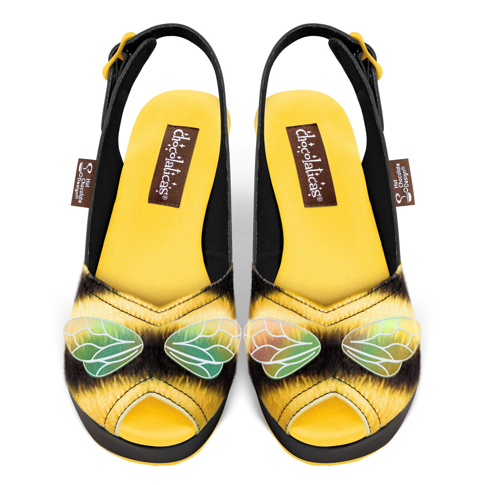 Chocolaticas® Queen Bee Women's Mary Jane Sandal From Hot Chocolate Design