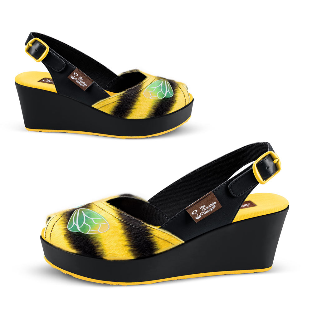 Chocolaticas® Queen Bee Women's Mary Jane Sandal From Hot Chocolate Design