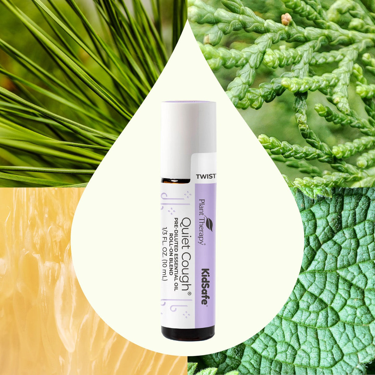 Quiet Cough® KidSafe Essential Oil Blend Pre-Diluted Roll-On from Plant Therapy