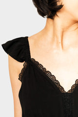 Strappy Crochet Inset Maxi Dress from Gibsonlook