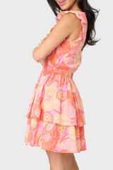 Rio Notch Neck Tiered Dress from Gibsonlook