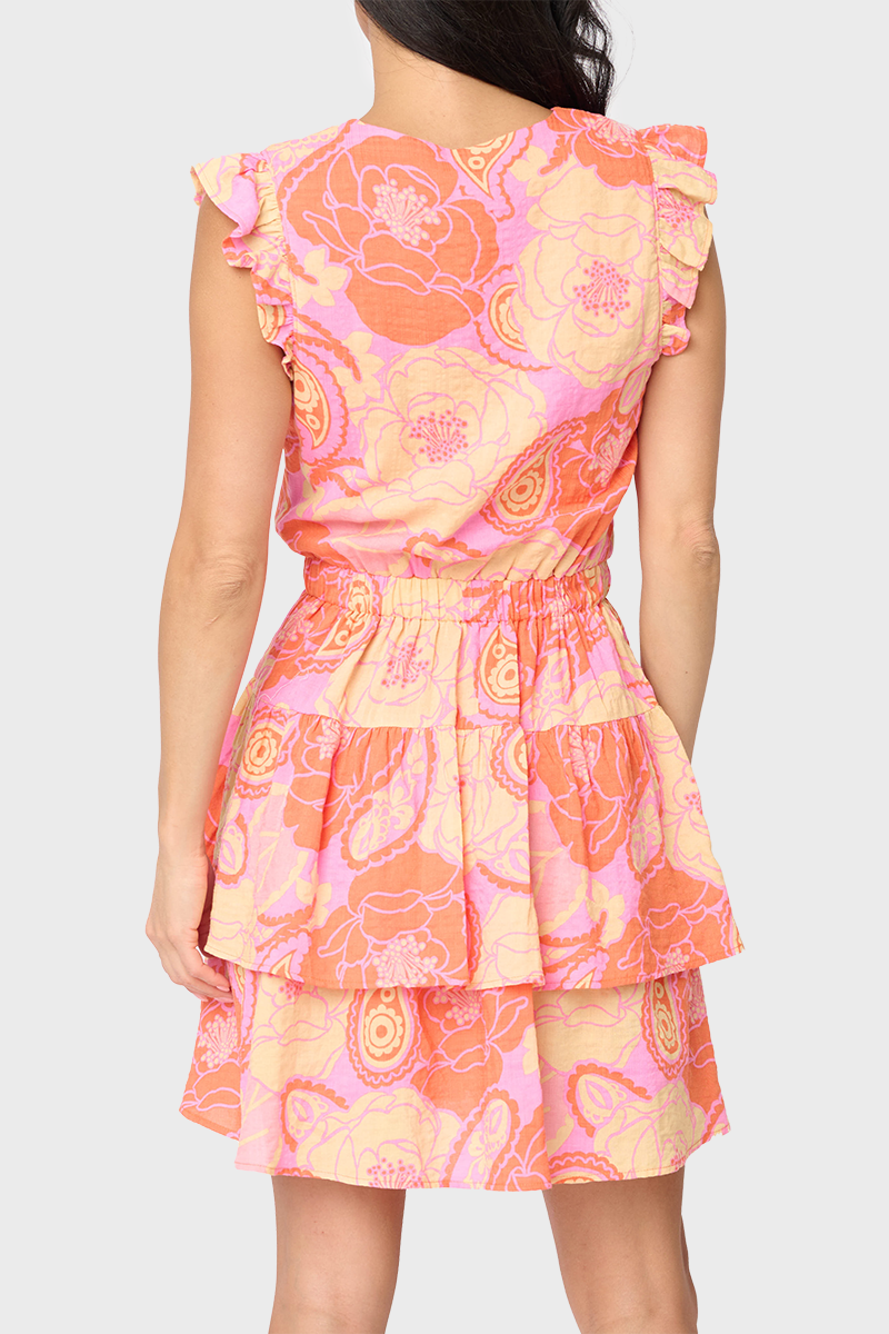 Rio Notch Neck Tiered Dress from Gibsonlook