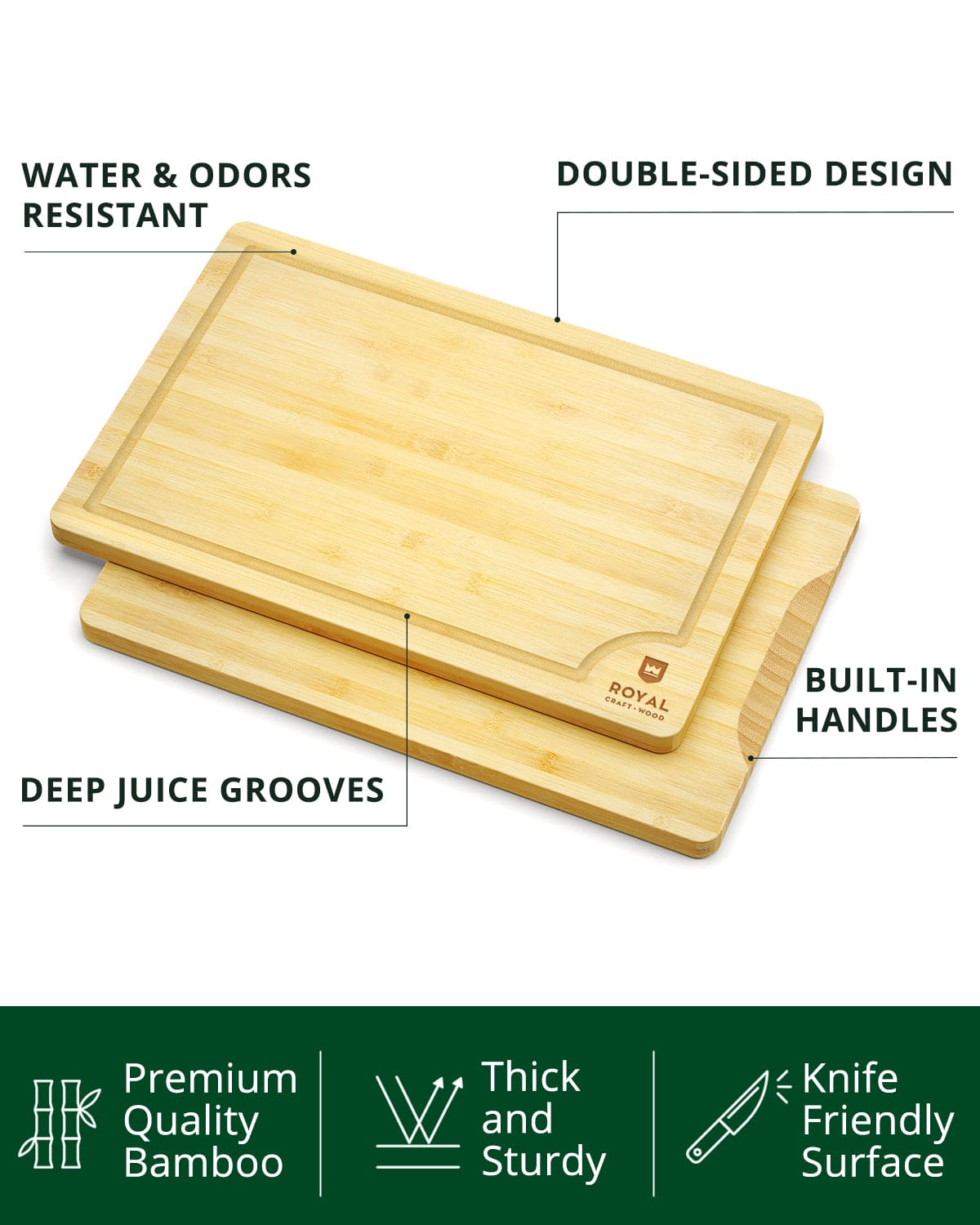 Cutting Board XL, 18”x12” from Royal Craft Wood