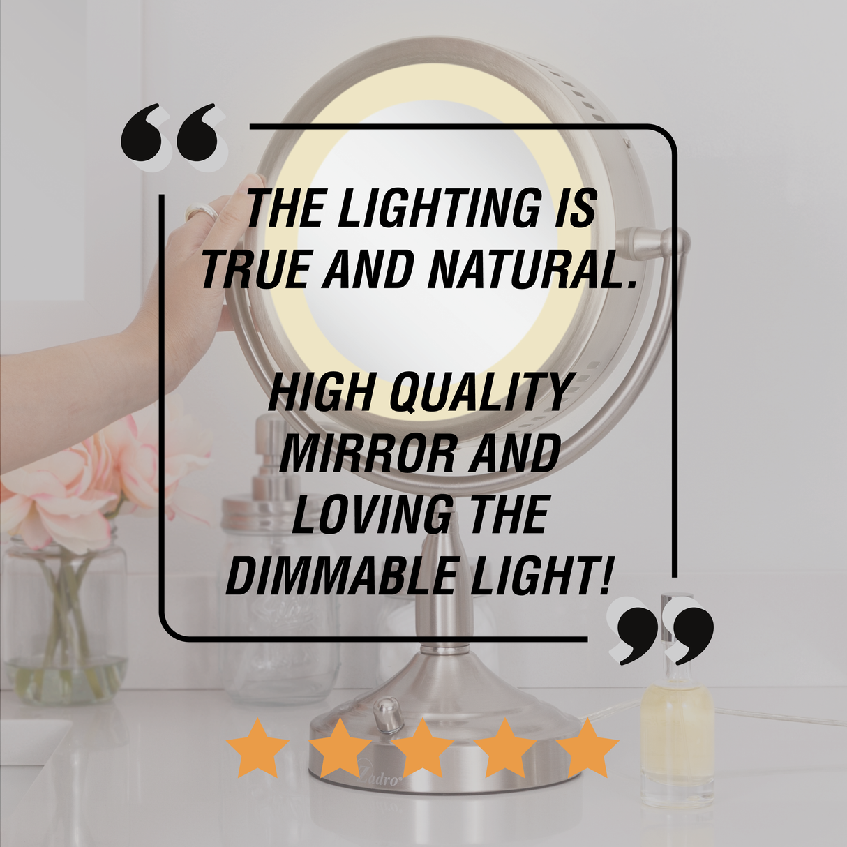 Lighted Makeup Mirror with Magnification from Zadro