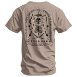 Hoist the Black Flag Skull & Bones Men's T-Shirt From Combat Iron Apparel