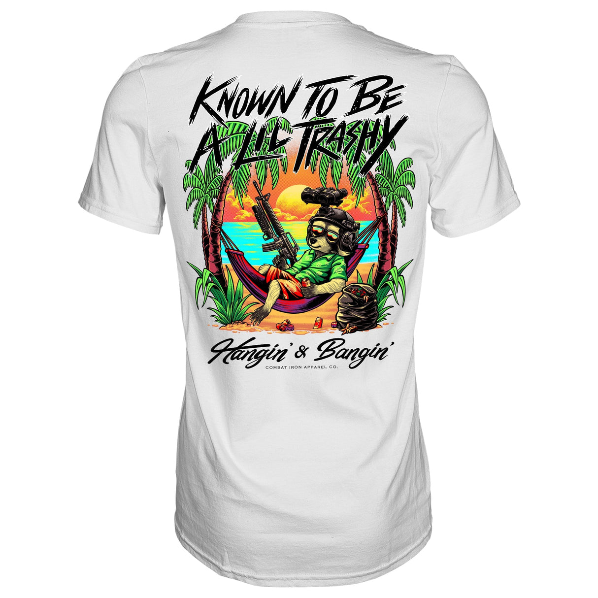 Known To Be A Lil Trashy Raccoon Men's T-Shirt From Combat Iron Apparel