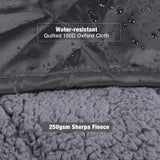 Waterproof Stadium Blanket with Sherpa Lining
