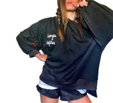 'RED, WHITE & BLUE LOVE' PAINTED SWEATSHIRT from Wren + Glory