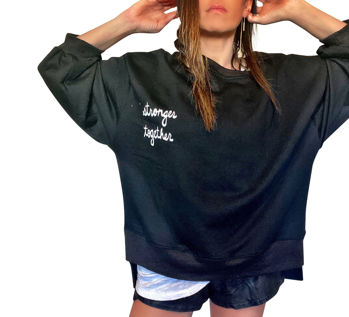 'RED, WHITE & BLUE LOVE' PAINTED SWEATSHIRT from Wren + Glory