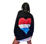 'RED, WHITE & BLUE LOVE' PAINTED SWEATSHIRT from Wren + Glory