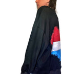 'RED, WHITE & BLUE LOVE' PAINTED SWEATSHIRT from Wren + Glory