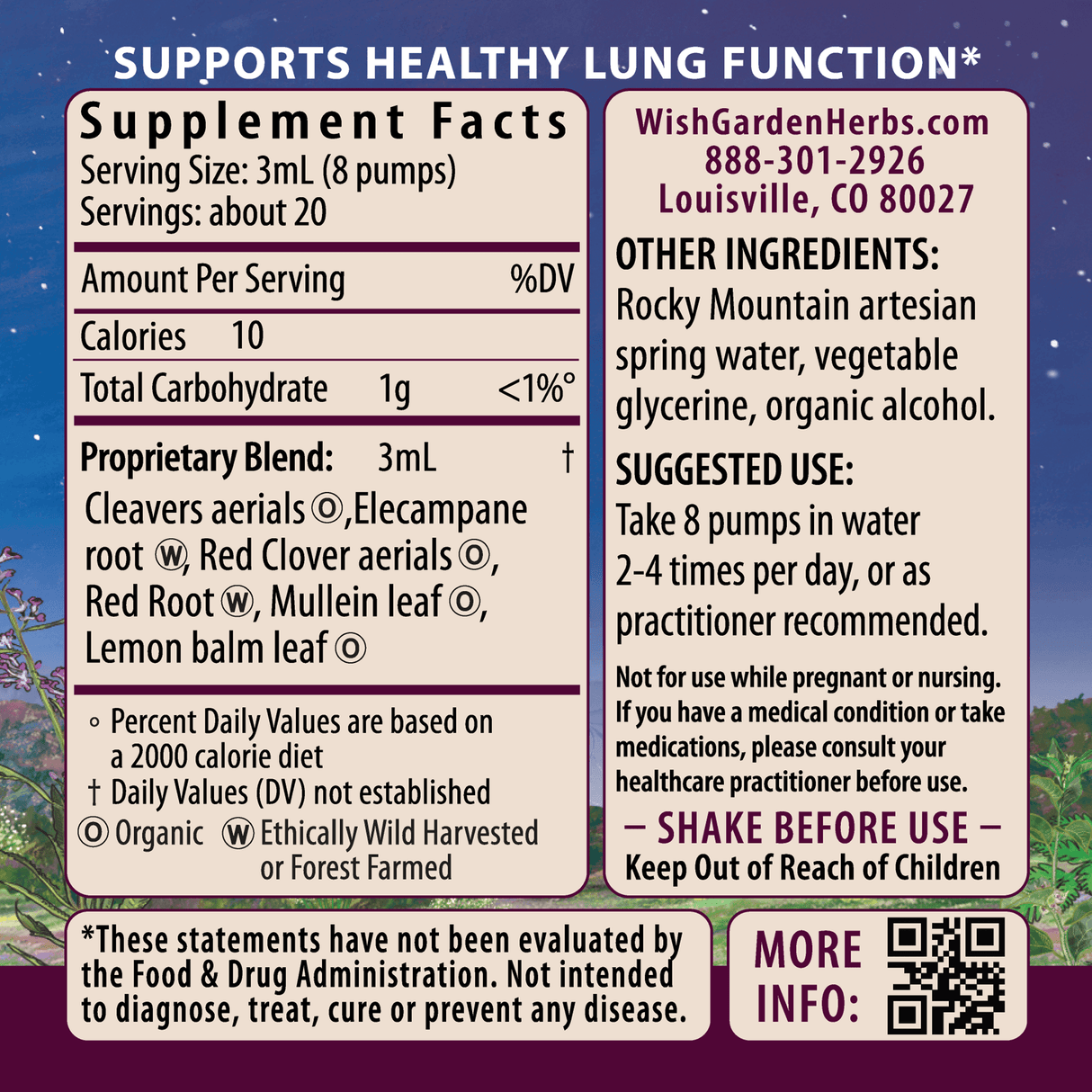 Respiratory Strength Daily Support from WishGarden Herbs