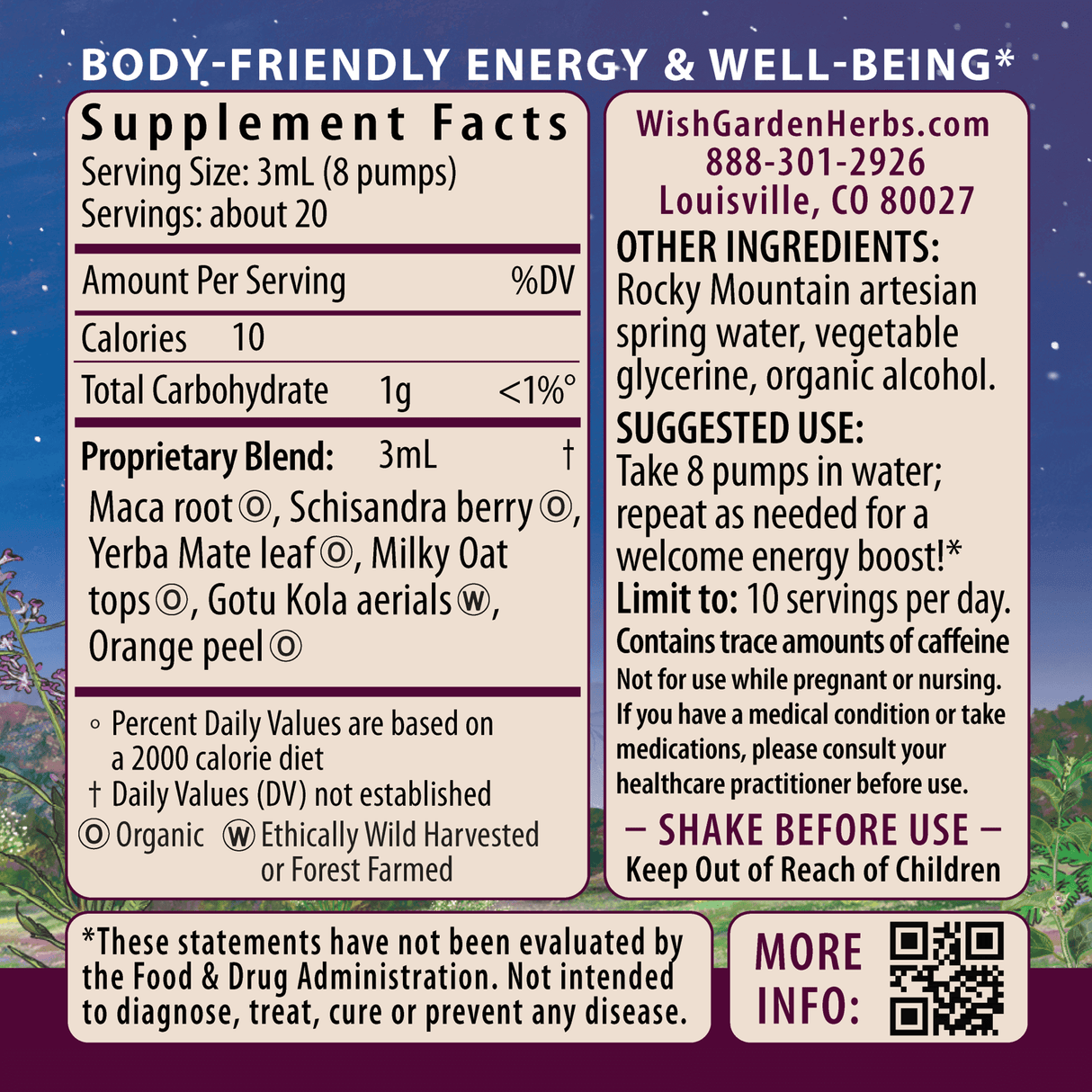Rise & Energize Daily Energy Boost from WishGarden Herbs