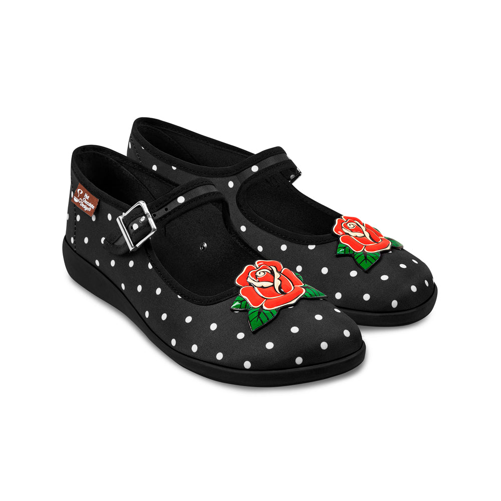 Chocolaticas® Rockabilly Women's Mary Jane Flat from Hot Chocolate Design