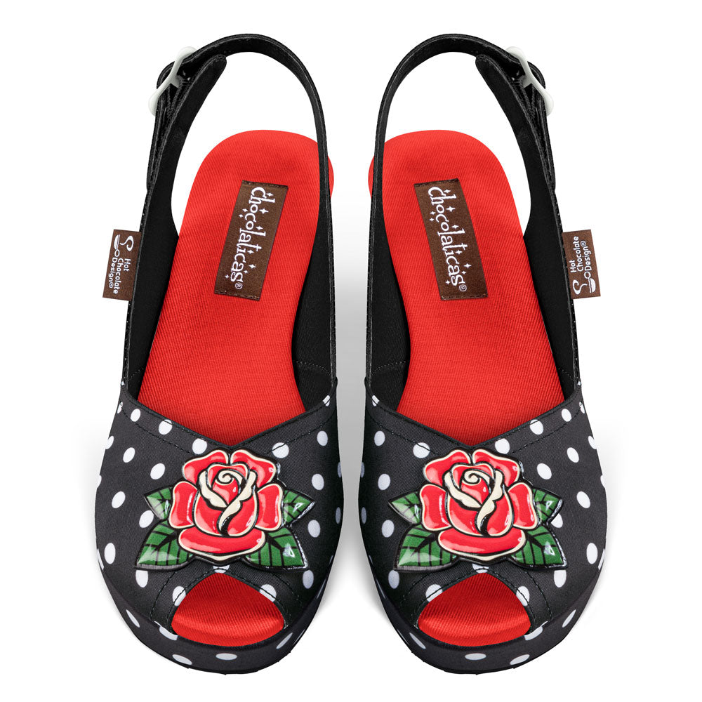 Chocolaticas® Rockabilly Women's Mary Jane Sandal From Hot Chocolate Design