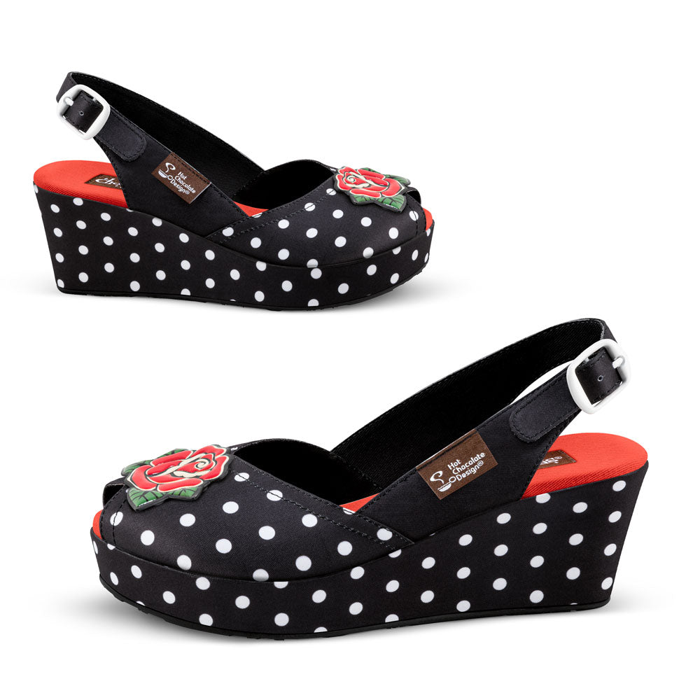 Chocolaticas® Rockabilly Women's Mary Jane Sandal From Hot Chocolate Design