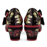 Chocolaticas® Mid Heels Rose Of Life Women's Mary Jane Pump From Hot Chocolate Design