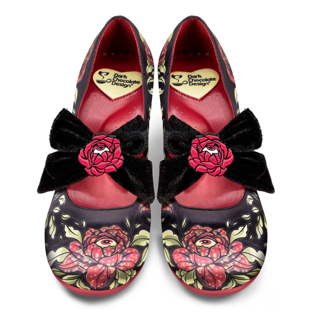 Chocolaticas® Mid Heels Rose Of Life Women's Mary Jane Pump From Hot Chocolate Design