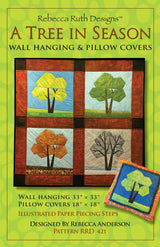 "A Tree in Season" Wall Hanging and Pillow Covers Downloadable Pattern from Quilting Books Patterns and Notions