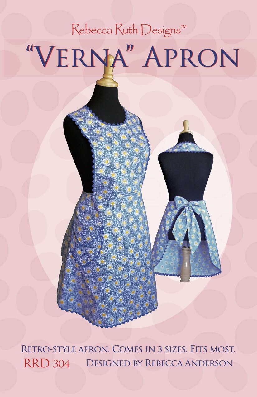 "Verna" Apron Downloadable Pattern from Quilting Books Patterns and Notions