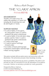 "Clara" Apron Downloadable Pattern from Quilting Books Patterns and Notions