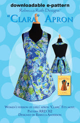 "Clara" Apron Downloadable Pattern from Quilting Books Patterns and Notions