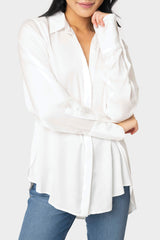 Button Front Shirt Blouse from Gibsonlook