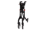 Foldable Wheeled Walker with Adjustable Height, 9-Inch Front and 8-Inch Rear Wheels, 300 lb Capacity from Pursonic