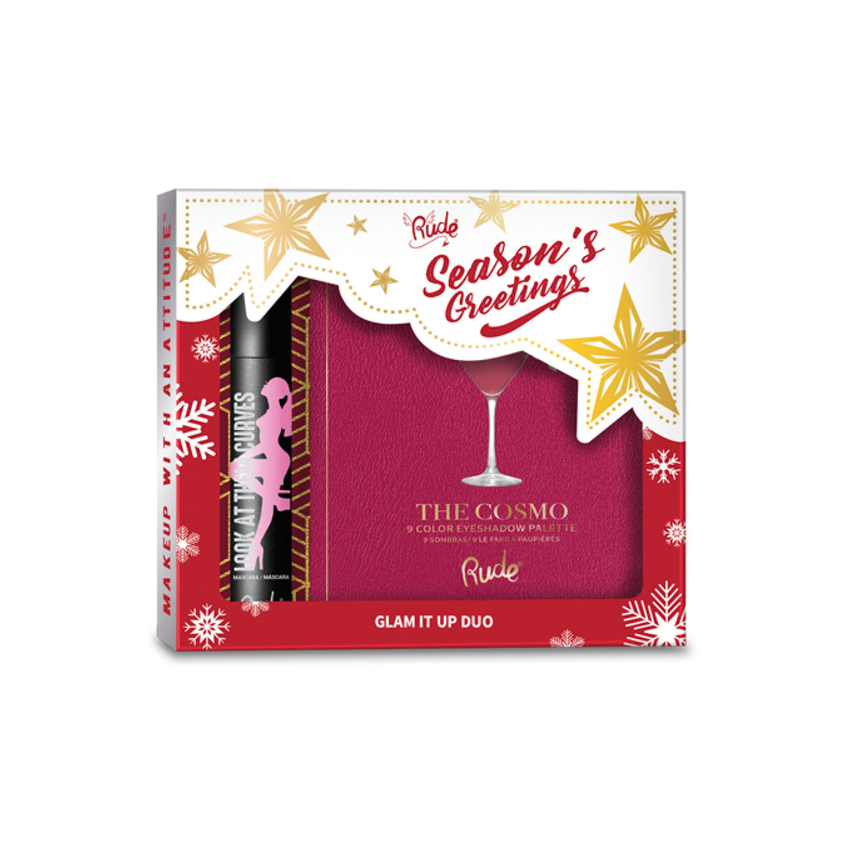 Glam It Up Mascara and Eyeshadow Duo Gift Set From Rude Cosmetics