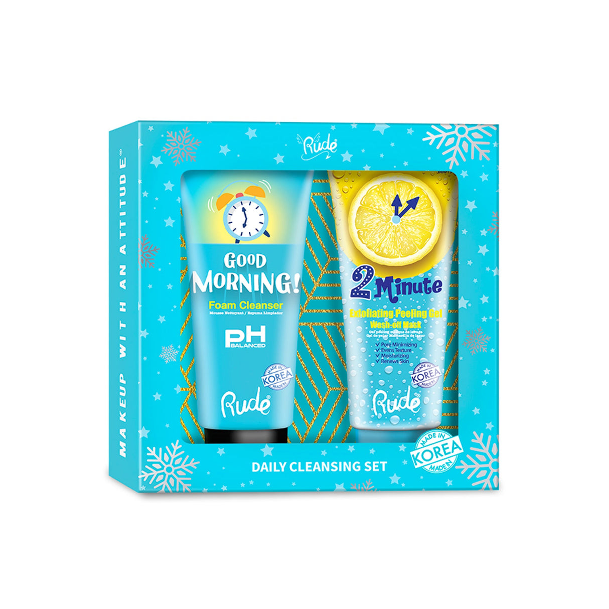 Daily Gentle Cleansing Skincare Set from Rude Cosmetics