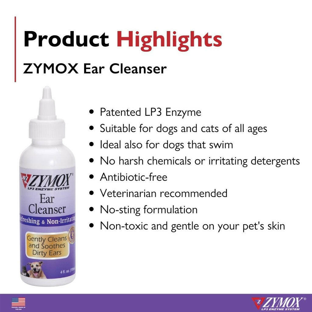 Zymox Enzymatic Ear Cleanser from HardyPaw