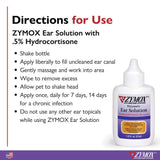 Zymox Ear Solution with 0.5% Hydrocortisone for Dogs & Cats (1.25 oz) from HardyPaw