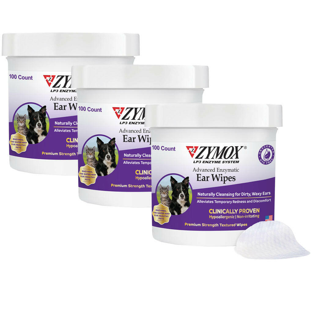 Zymox Advanced Enzymatic Ear Wipes (100 count) from HardyPaw