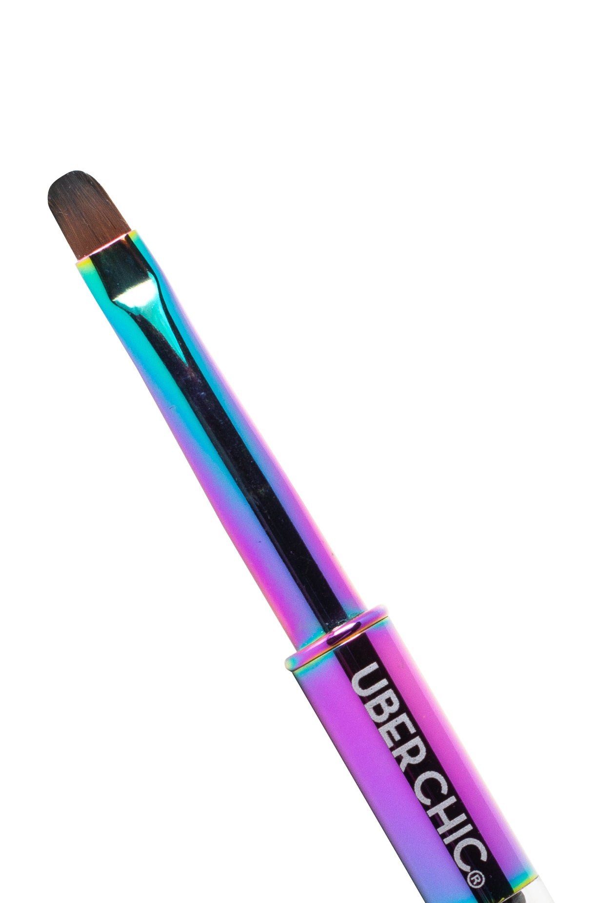 Rainbow Oval Gel Clean Up Brush From UberChic Beauty