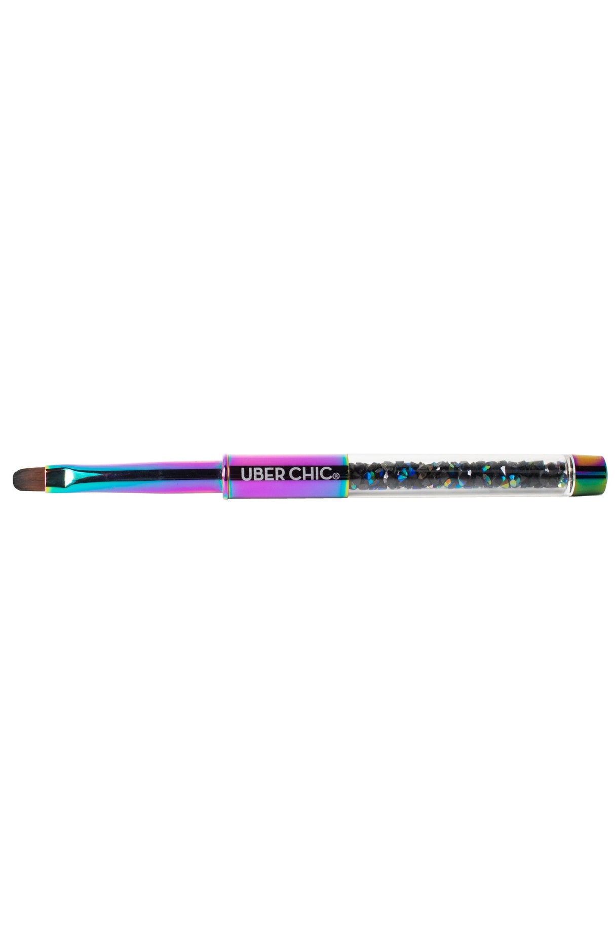 Rainbow Oval Gel Clean Up Brush From UberChic Beauty