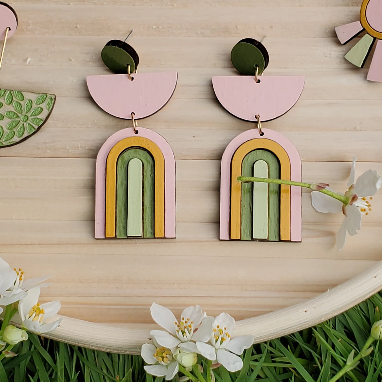 Rainbow Arch Earrings from LE CHIC MIAMI