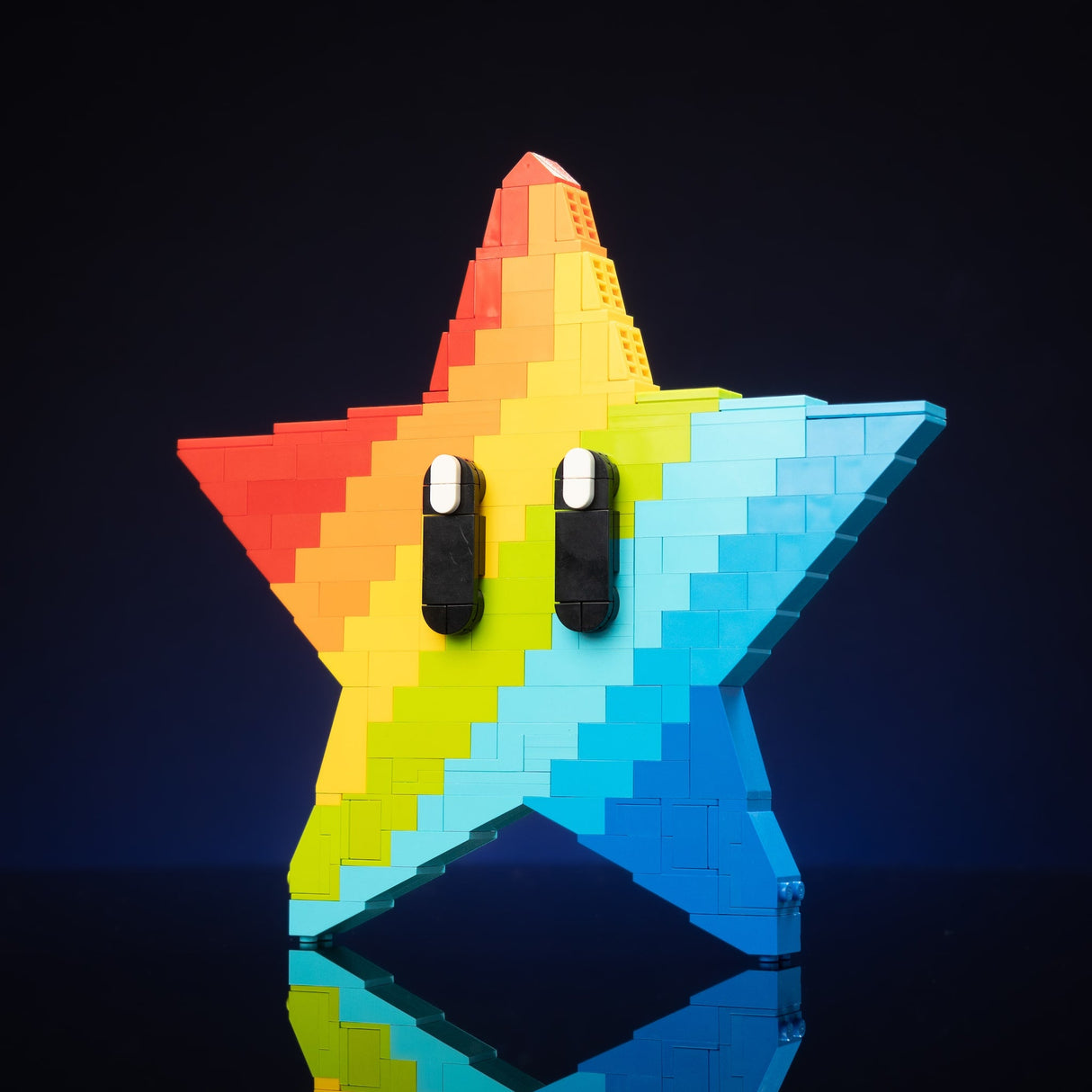 Life-Sized Rainbow Star from Bricker Builds