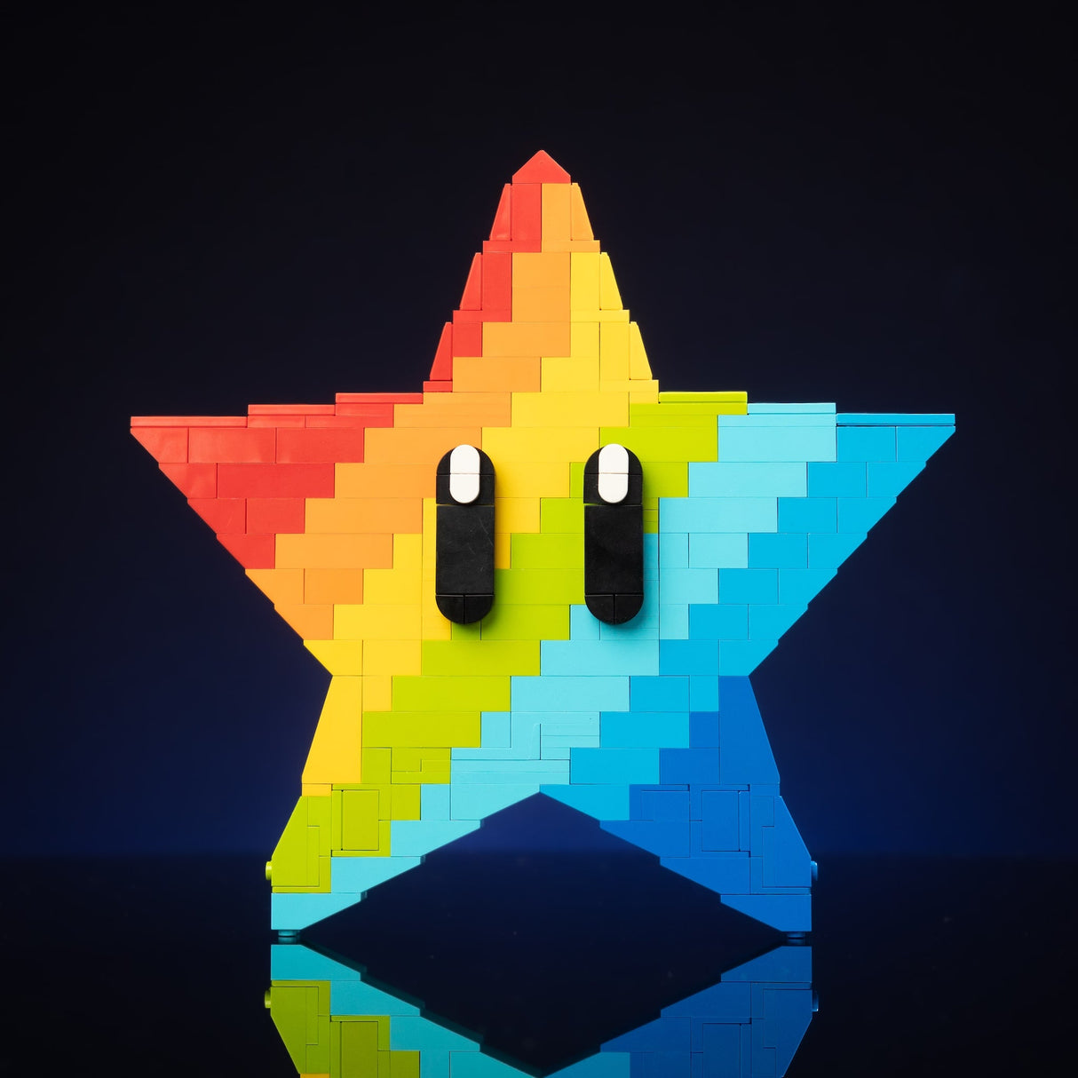 Life-Sized Rainbow Star from Bricker Builds