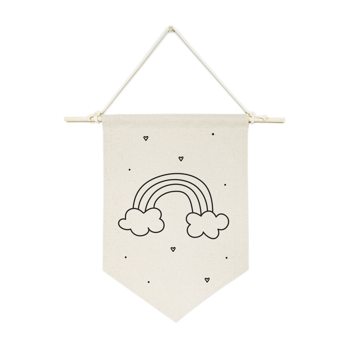 Rainbow Hanging Wall Banner from The Cotton & Canvas Co.