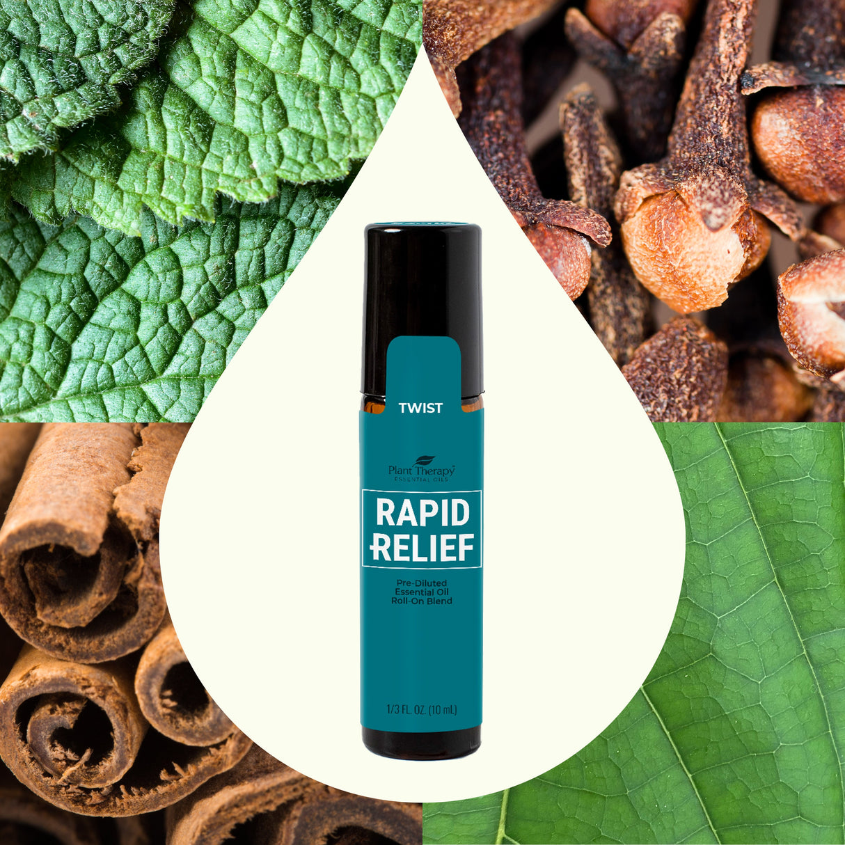 Rapid Relief Essential Oil Blend Pre-Diluted Roll-On from Plant Therapy