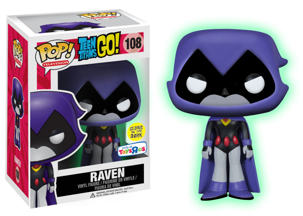 Funko Pop Television: Teen Titans - Purple Raven Glow in the Dark #108 From Ralphie's Funhouse