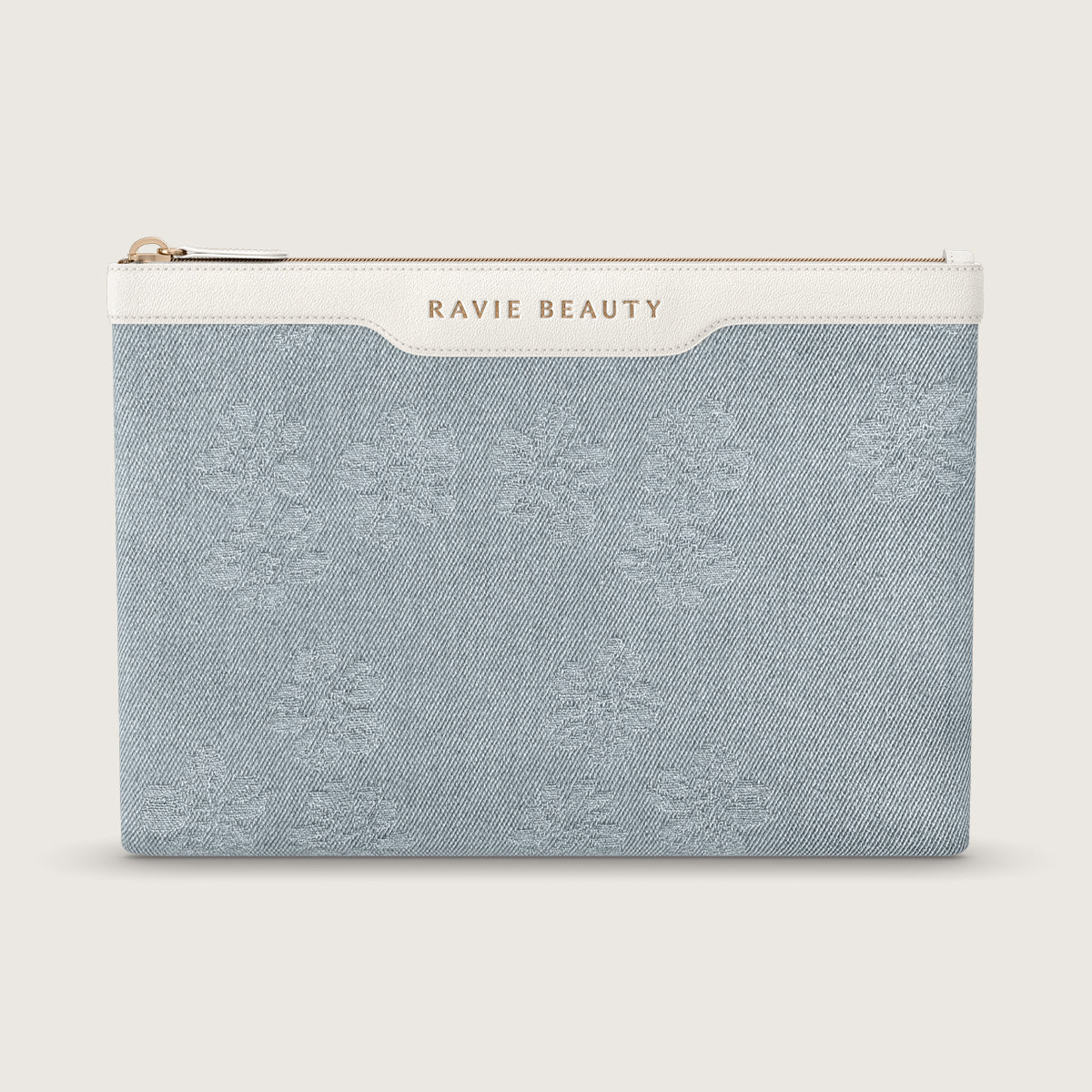 Floral Denim™ Clutch Bag from Ravie Beauty