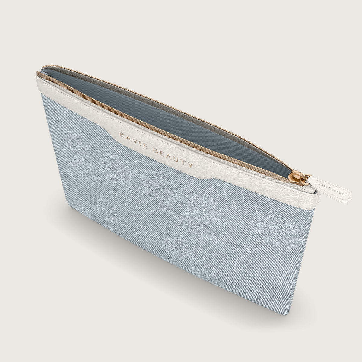 Floral Denim™ Clutch Bag from Ravie Beauty