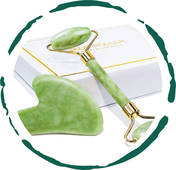 Jade Roller & Gua Sha Gift Box from BeNat