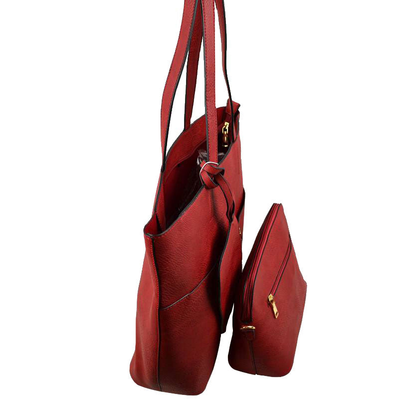 3 In 1 Large Soft Faux Leather Womens Tote Handbags  from Madeline Love