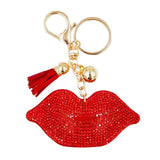 Bling Lips Tassel Keychain from Madeline Love