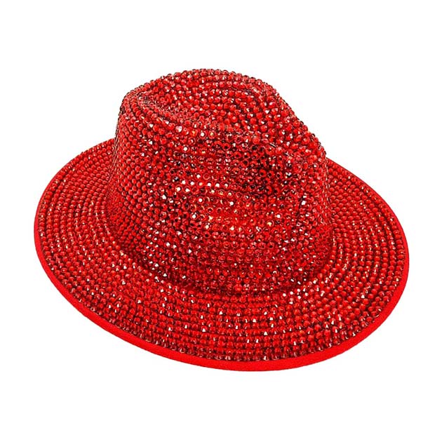 Bling Studded Panama Hat from Madeline Love