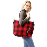 Buffalo Check Weekend Tote Bag  from Madeline Love