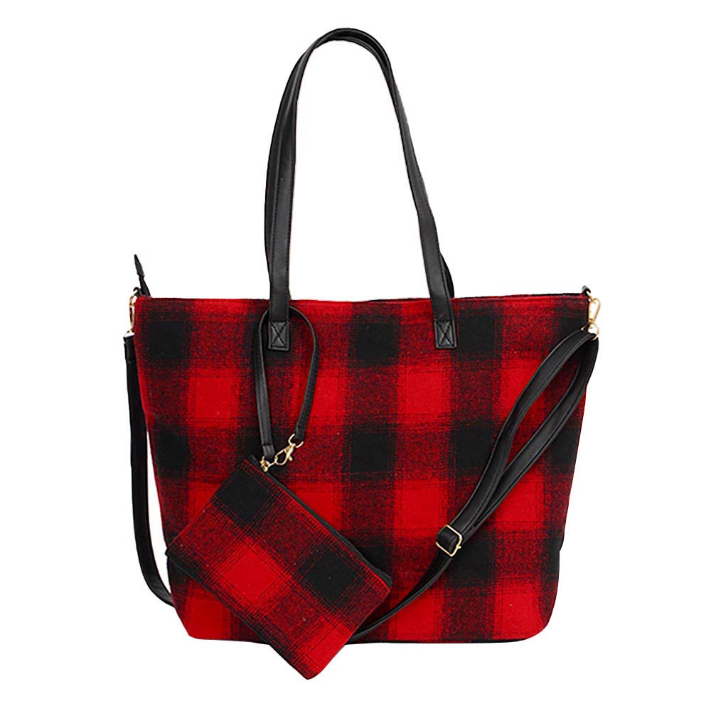 Buffalo Check Weekend Tote Bag  from Madeline Love