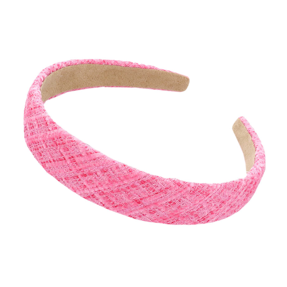 Check Patterned Tweed Headband from Madeline Love